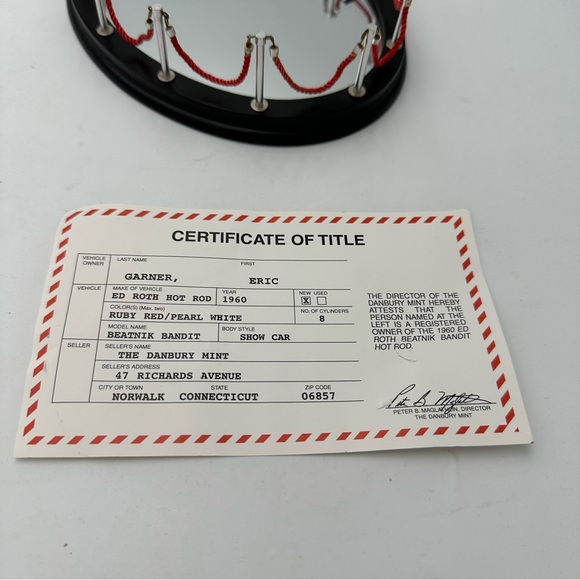 DANBURY MINT 1960 BEATNIK BANDIT *VERY RARE/COMPLETE/IMMACULATE Ed Roth - Picture 7 of 7